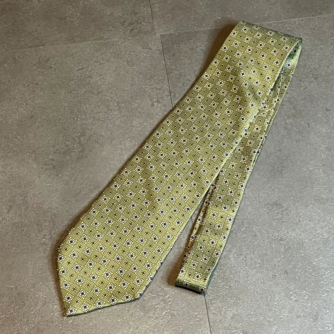 England GRENFELL design silk necktie