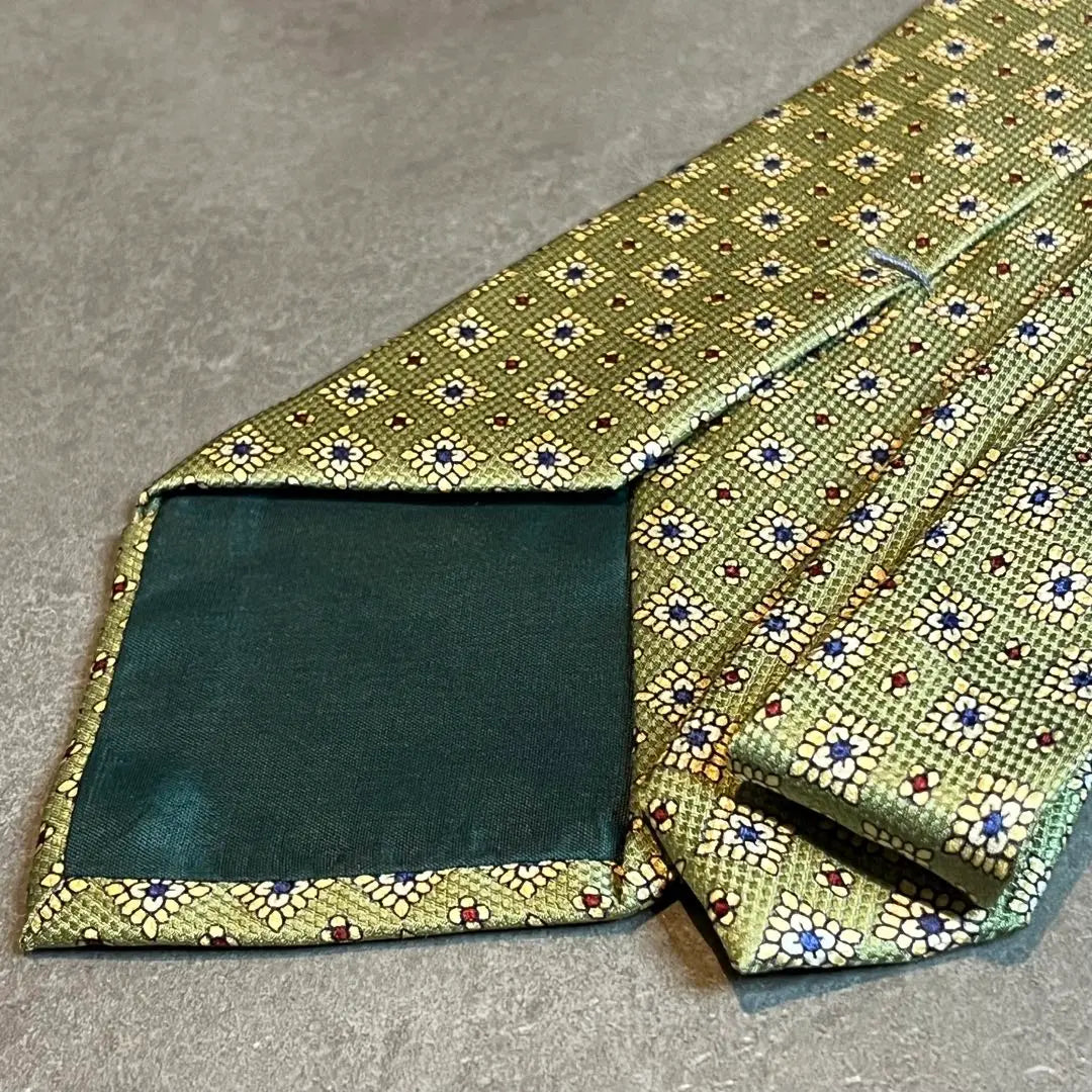 England GRENFELL design silk necktie