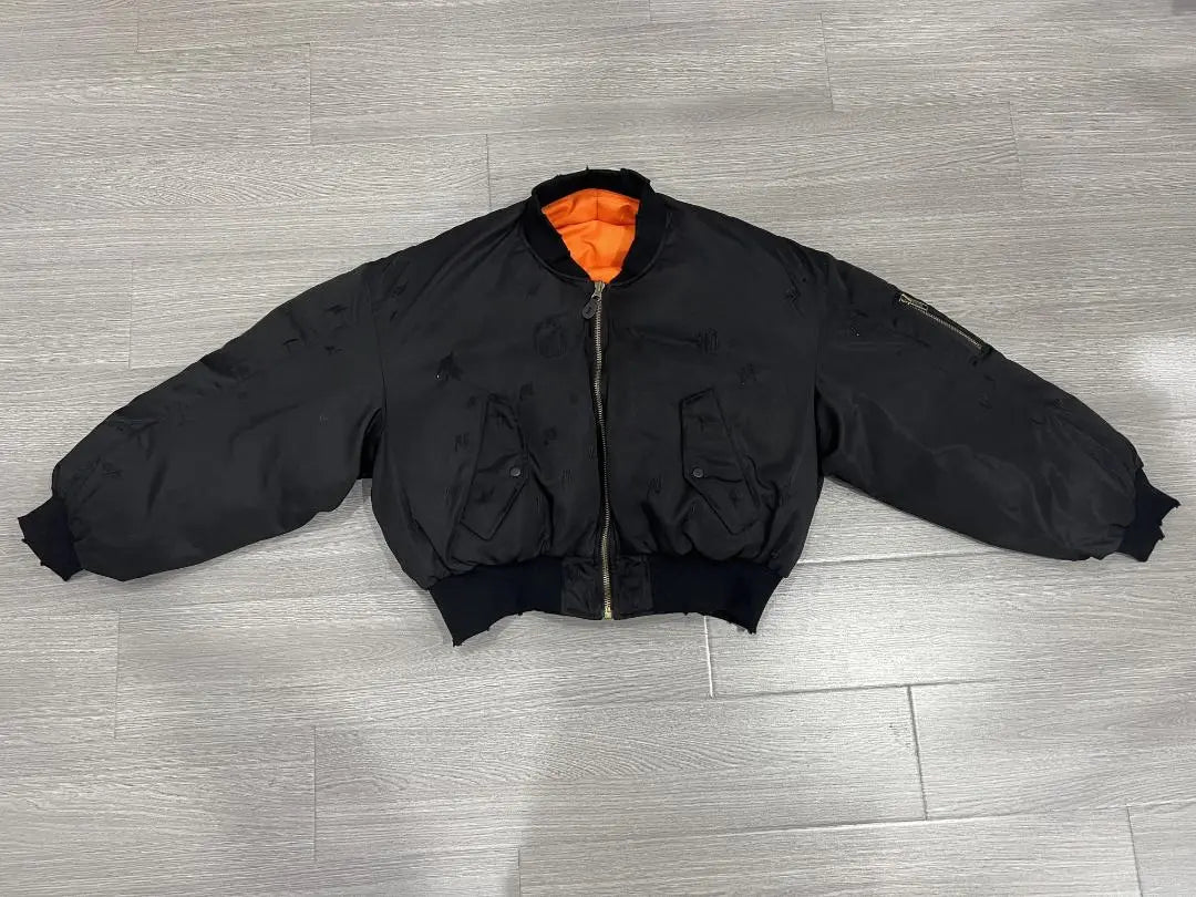 Grailz Project GR Bomber MA-1 Jacket Black