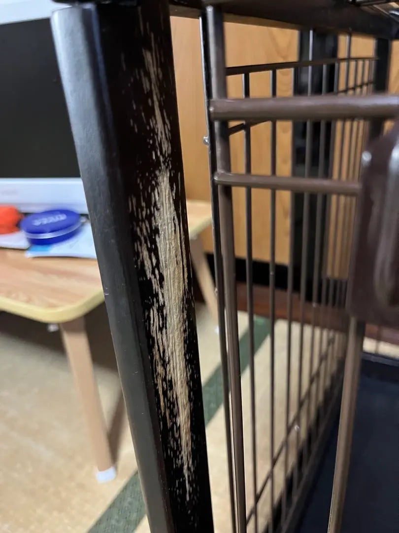 Wooden dog cage