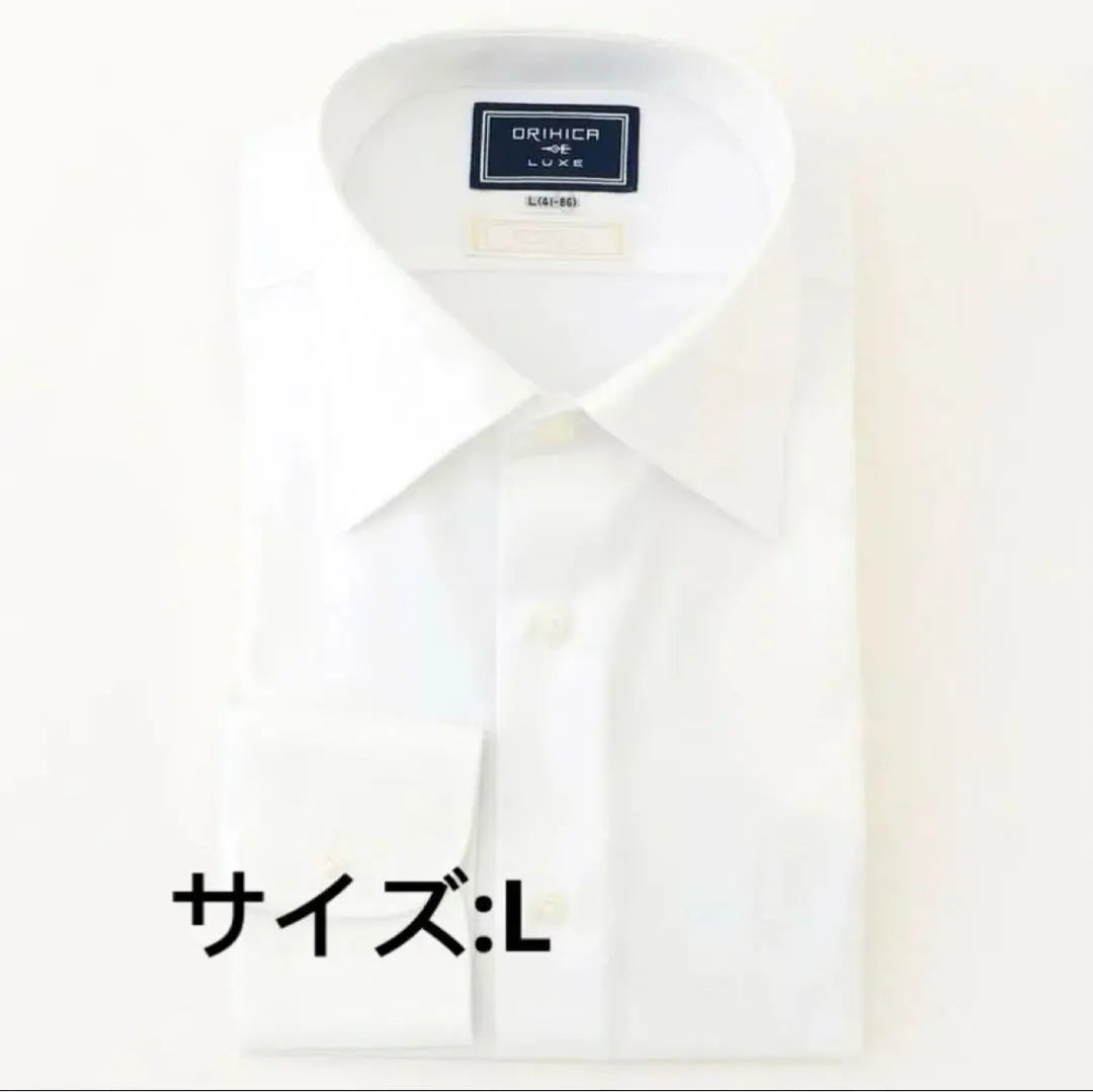 LUXE Line Shirt TIE YOUR TIE Wide Collar Woven Pattern