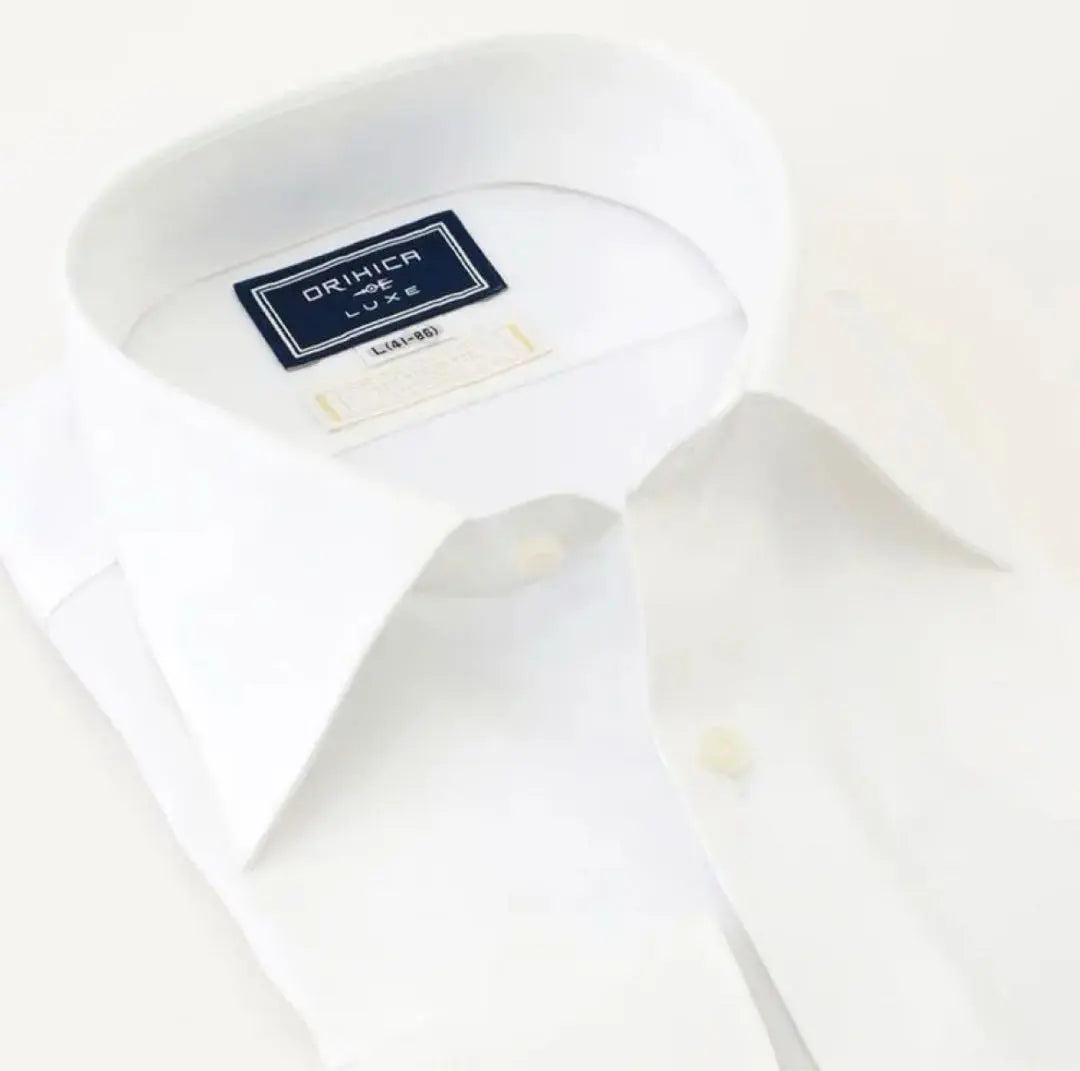 LUXE Line Shirt TIE YOUR TIE Wide Collar Woven Pattern