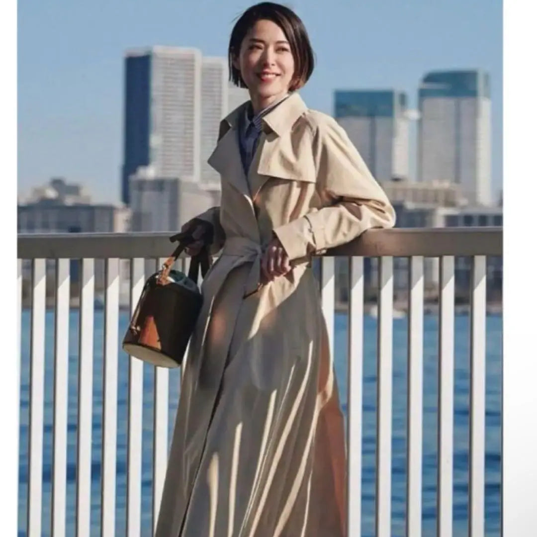 [Good condition] 23rd Ward Beige Trench Coat worn by Nakamura Anne