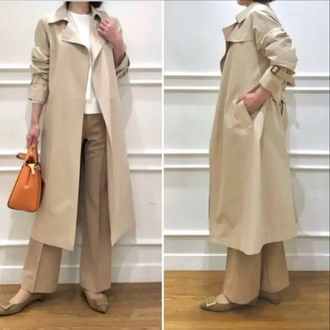 [Good condition] 23rd Ward Beige Trench Coat worn by Nakamura Anne