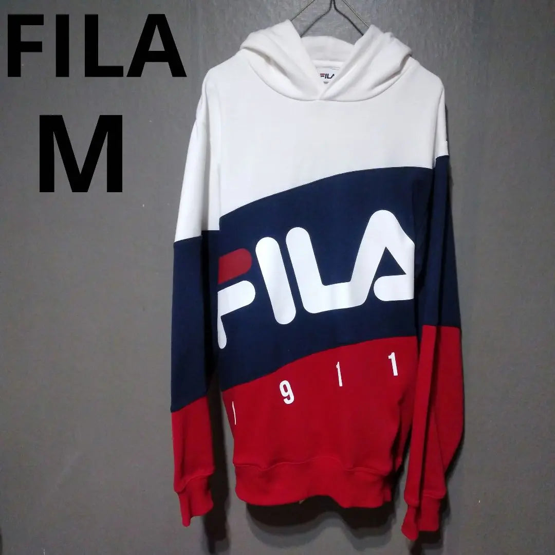 FILA logo M sweatshirt logo red navy white