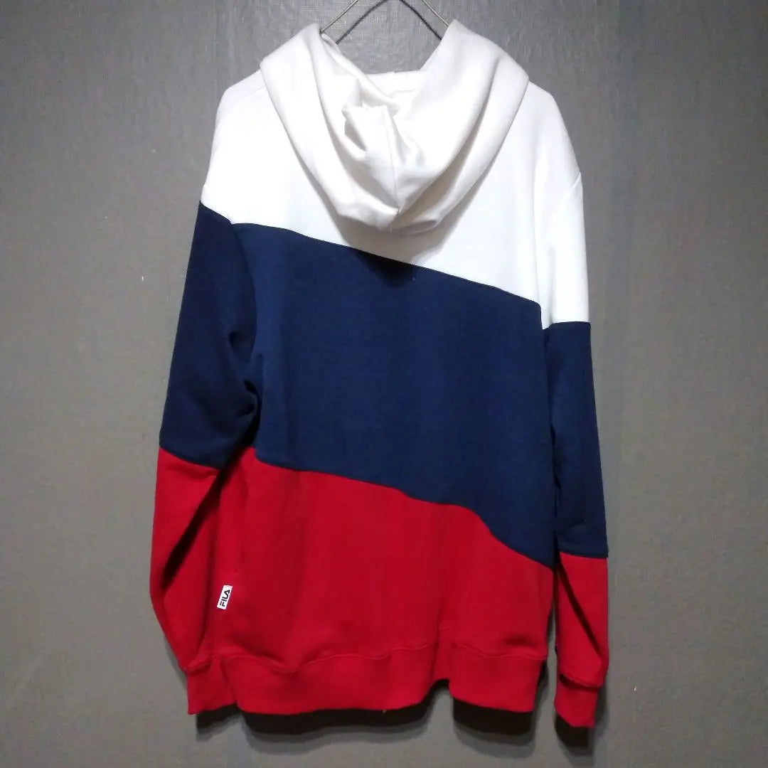 FILA logo M sweatshirt logo red navy white