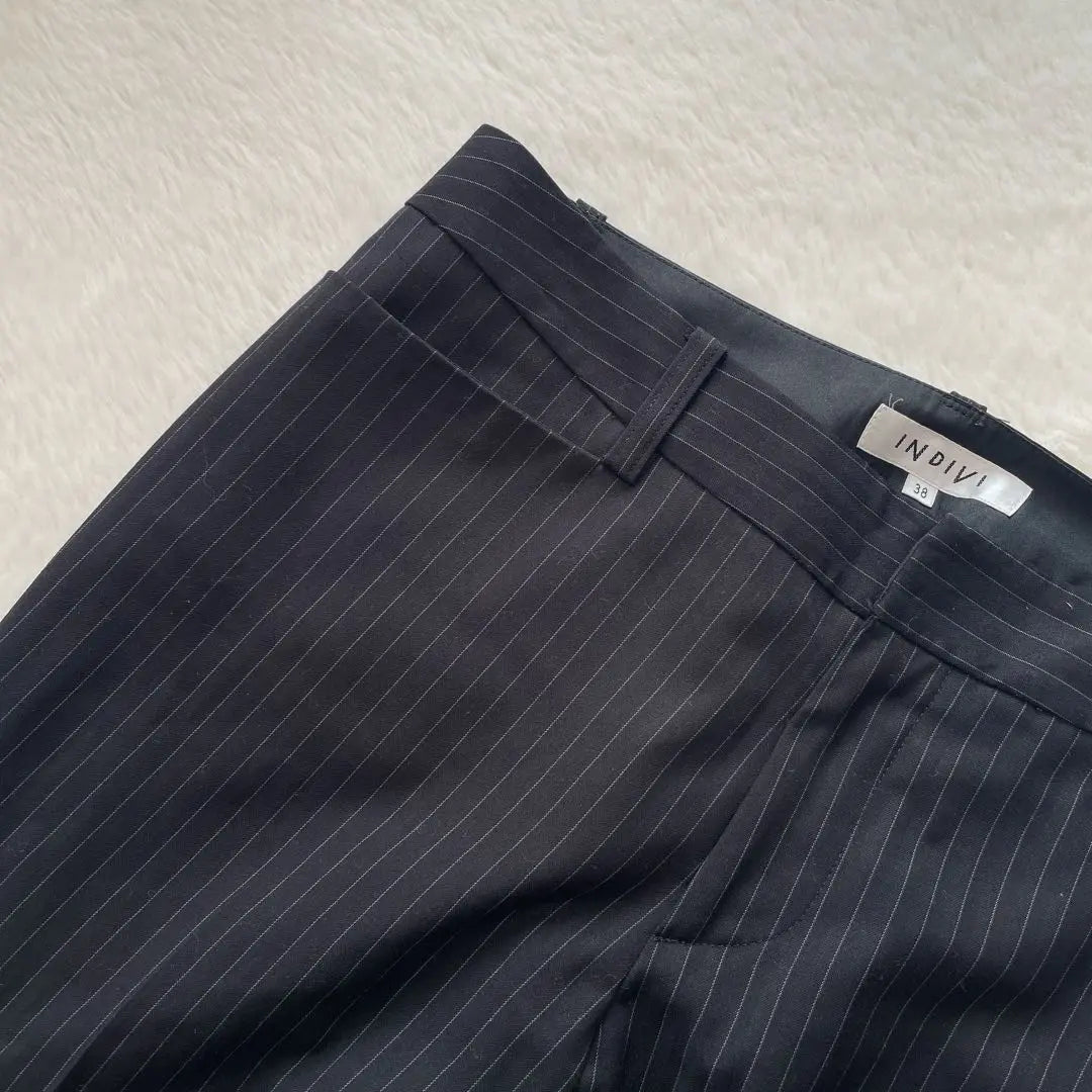 ♡Indivi♡ Slacks, straight pants, office casual, Showa retro