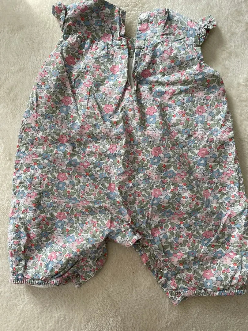 Trotters London Floral Romper 6/12m