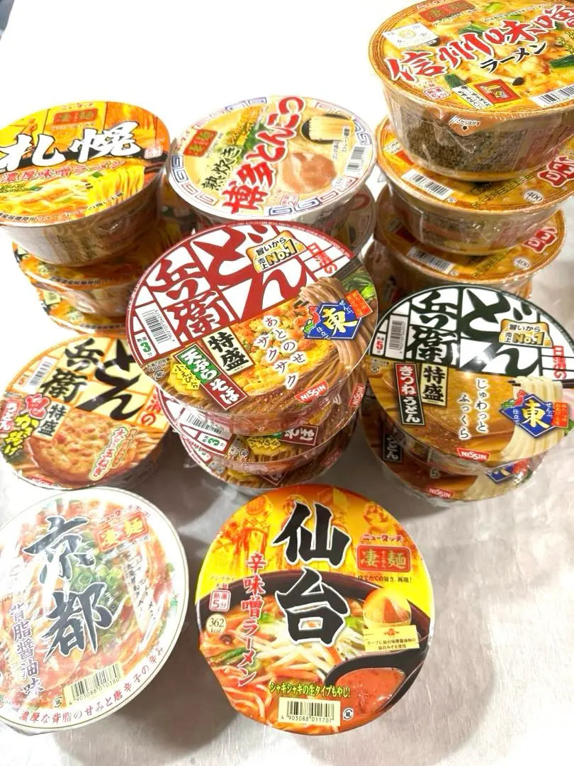 Cup ramen, cup udon, cup soba, 18-meal set, bulk sale