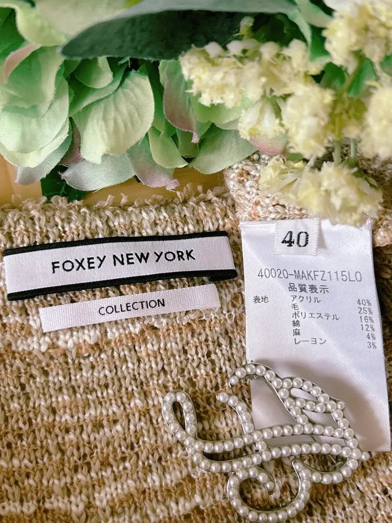 Like new! FOXEY Knit Jacket 40 Rene foxey 40