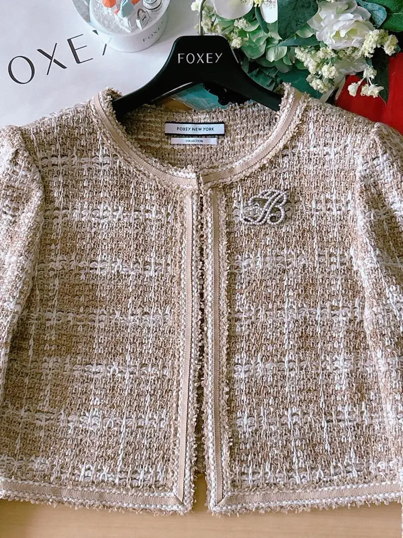 Like new! FOXEY Knit Jacket 40 Rene foxey 40