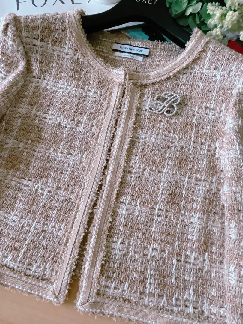 Like new! FOXEY Knit Jacket 40 Rene foxey 40