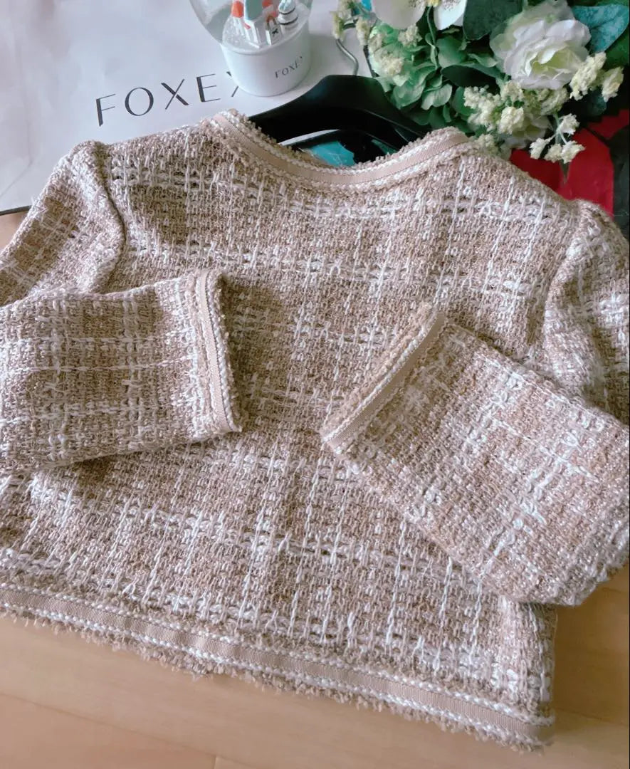 Like new! FOXEY Knit Jacket 40 Rene foxey 40