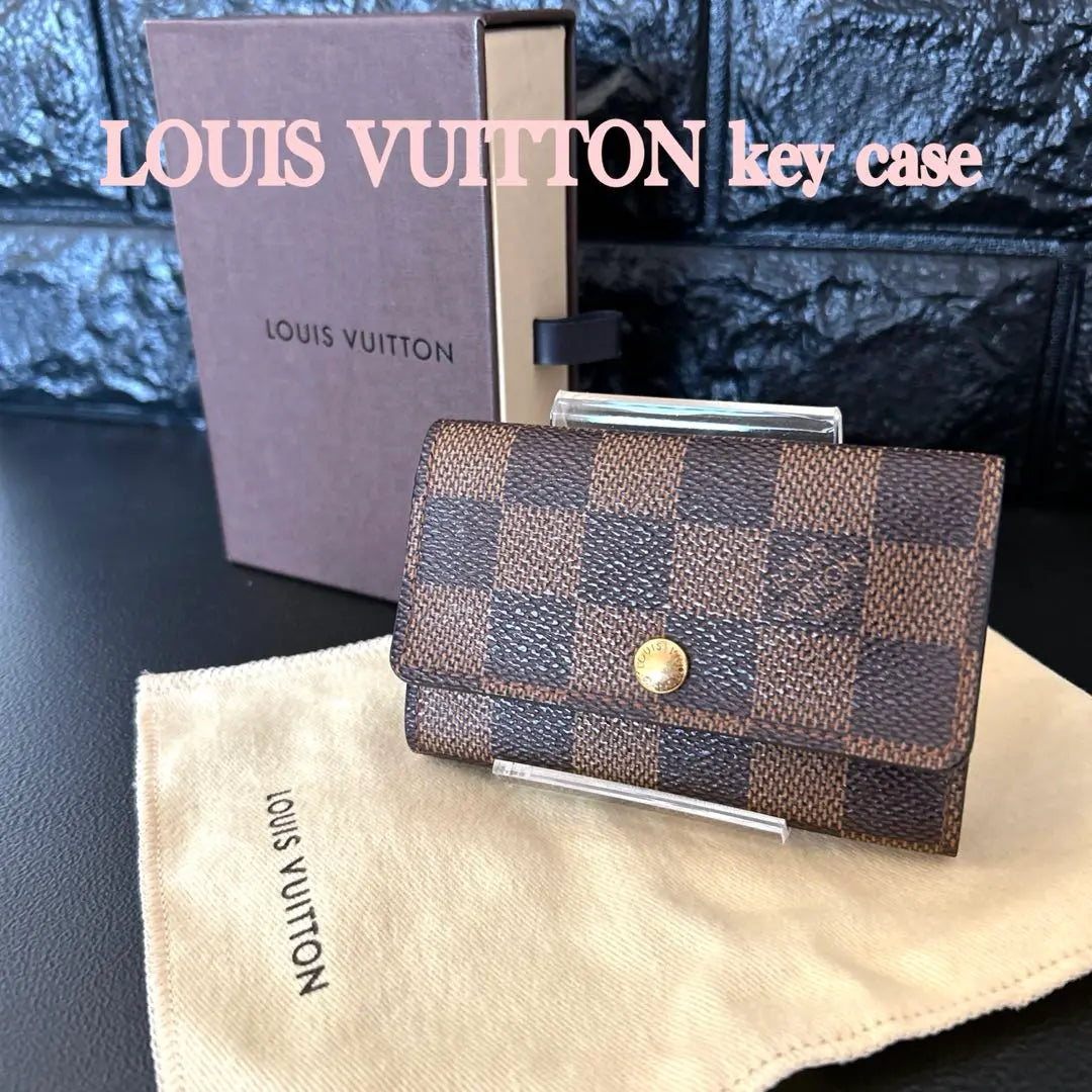 LOUIS VUITTON Damier 6-key case Multicle