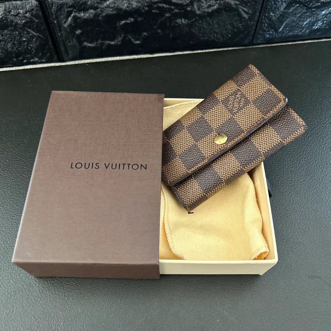 LOUIS VUITTON Damier 6-key case Multicle