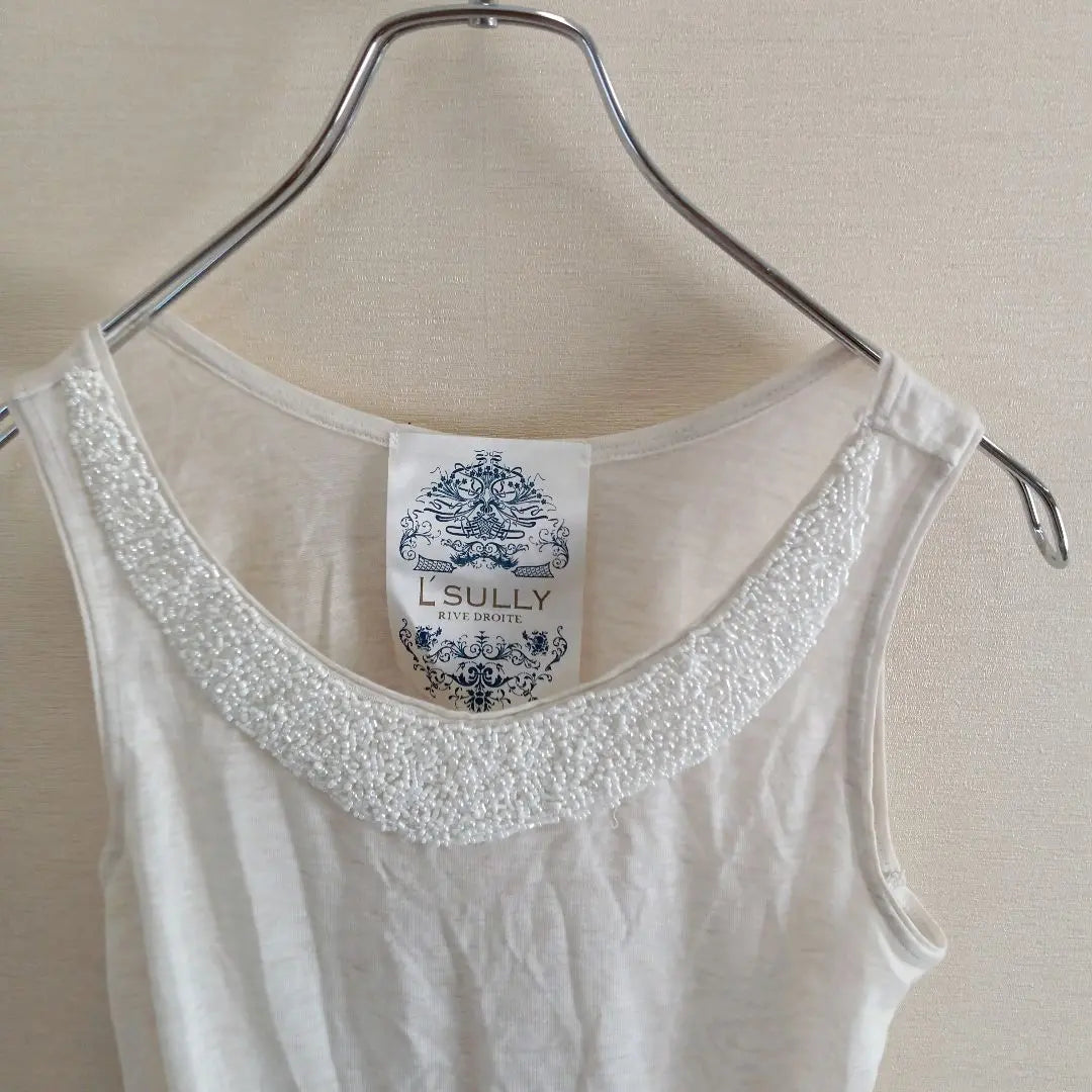 ◆ Rusley ◆ Tank Top M Sleeve No Tops With Thin Beads ◆ W1014