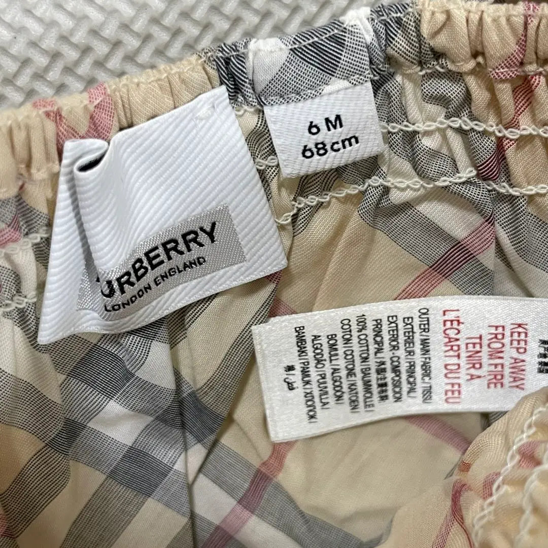 Nueva etiqueta incluida Conjunto de túnica y pantalón con camisola Burberry 6M