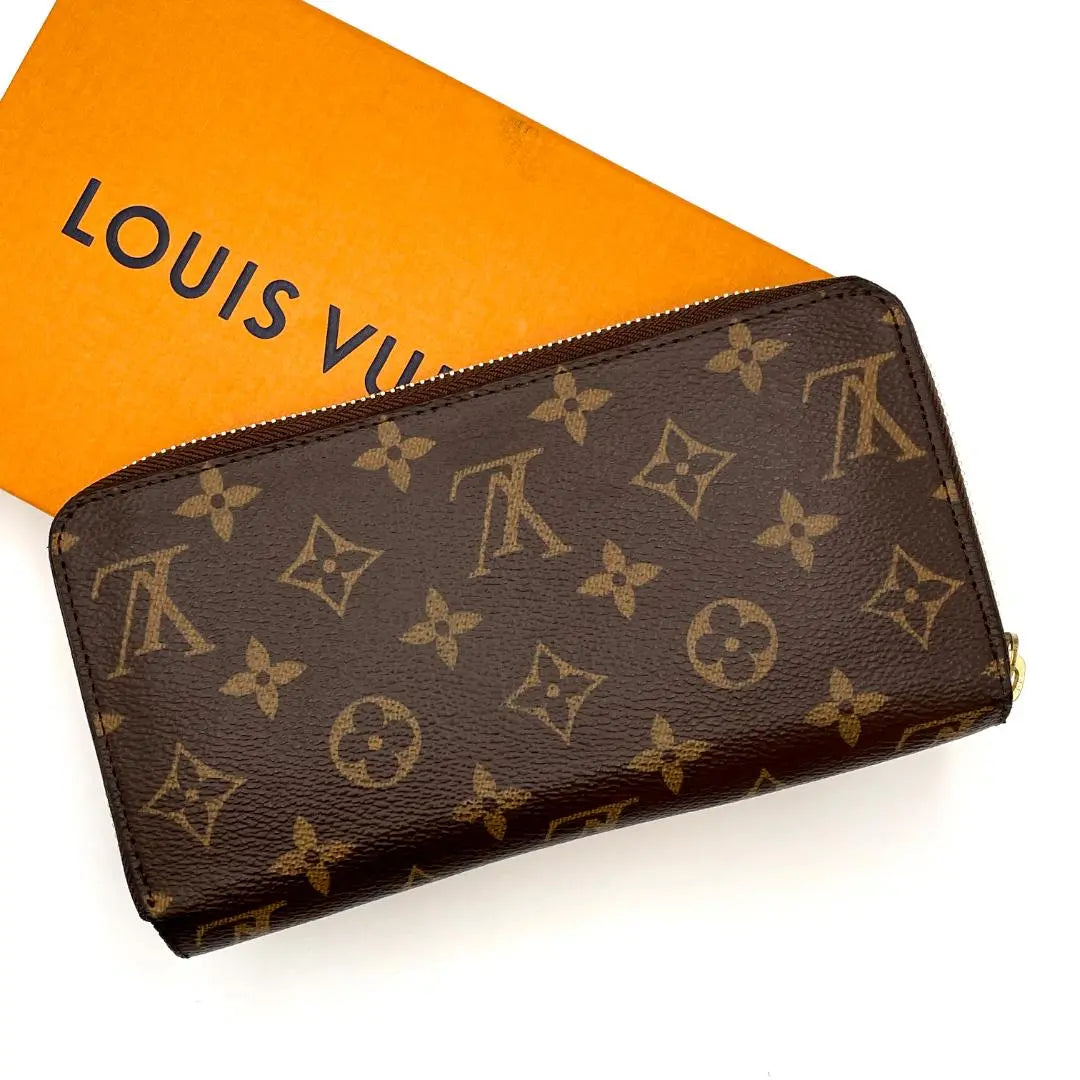 Cartera larga Louis Vuitton Monogram Zippy Wallet Nueva marrón 1286