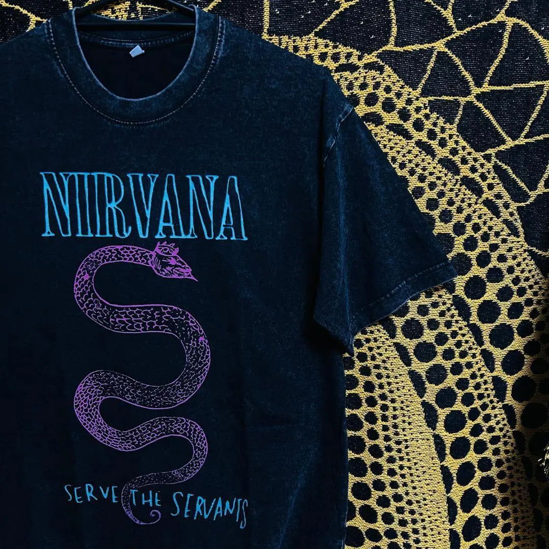 Camiseta de manga corta lavada NIRVANA Verano Nueva y elegante XL 2XL