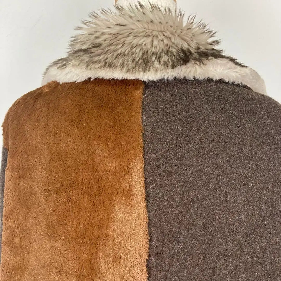 Bortsprungt coat brown wool outerwear