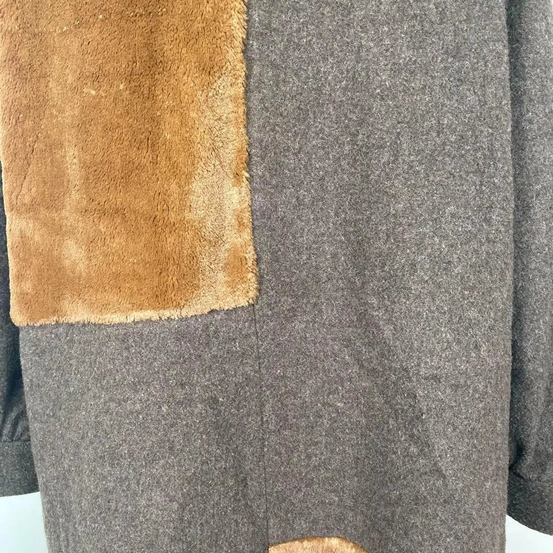 Bortsprungt coat brown wool outerwear