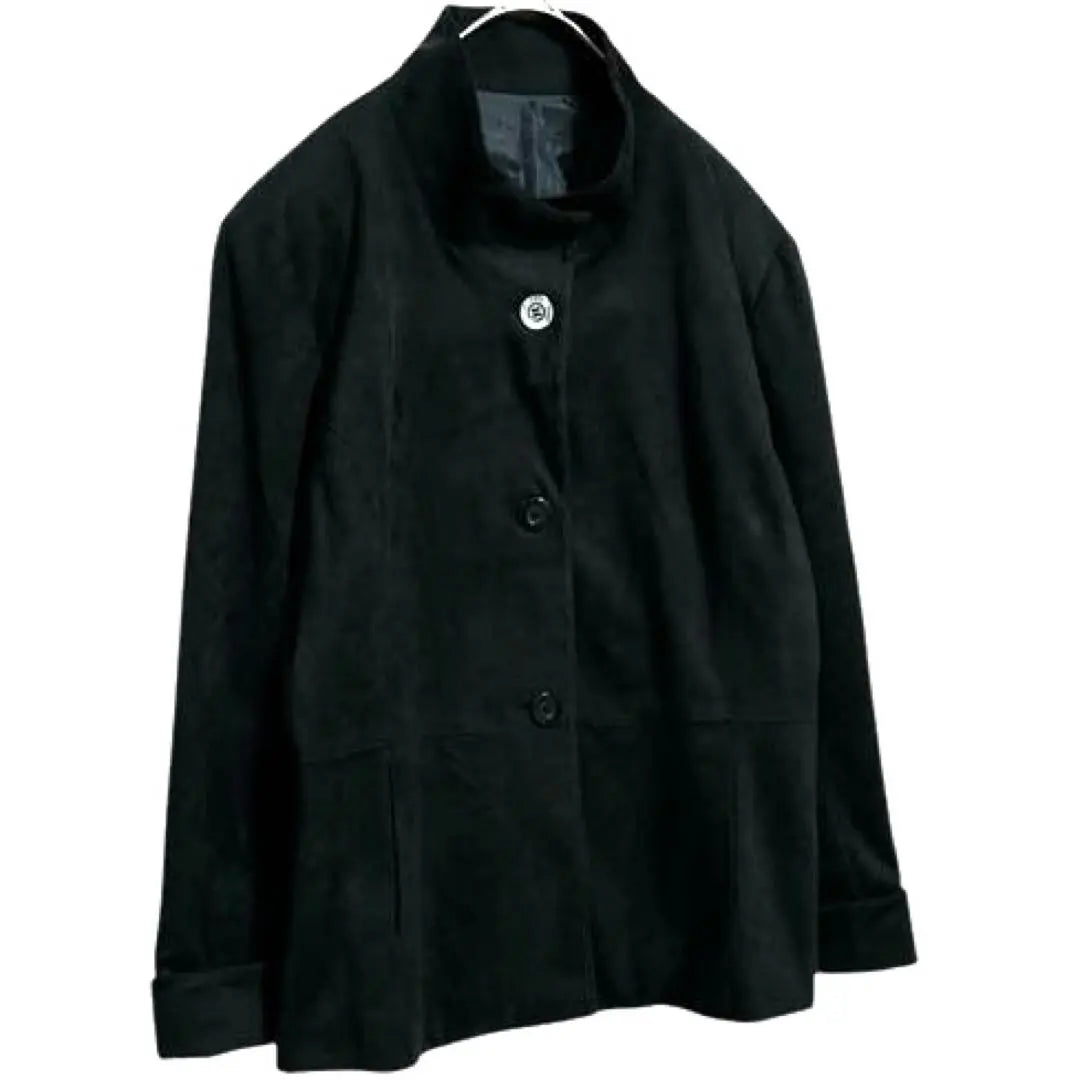 [Respigi] Chaqueta manga larga cuello alto velour casual elegante formal | 【レスピーギ】長袖 ジャケット ハイネック ベロア カジュアル 上品 フォーマル