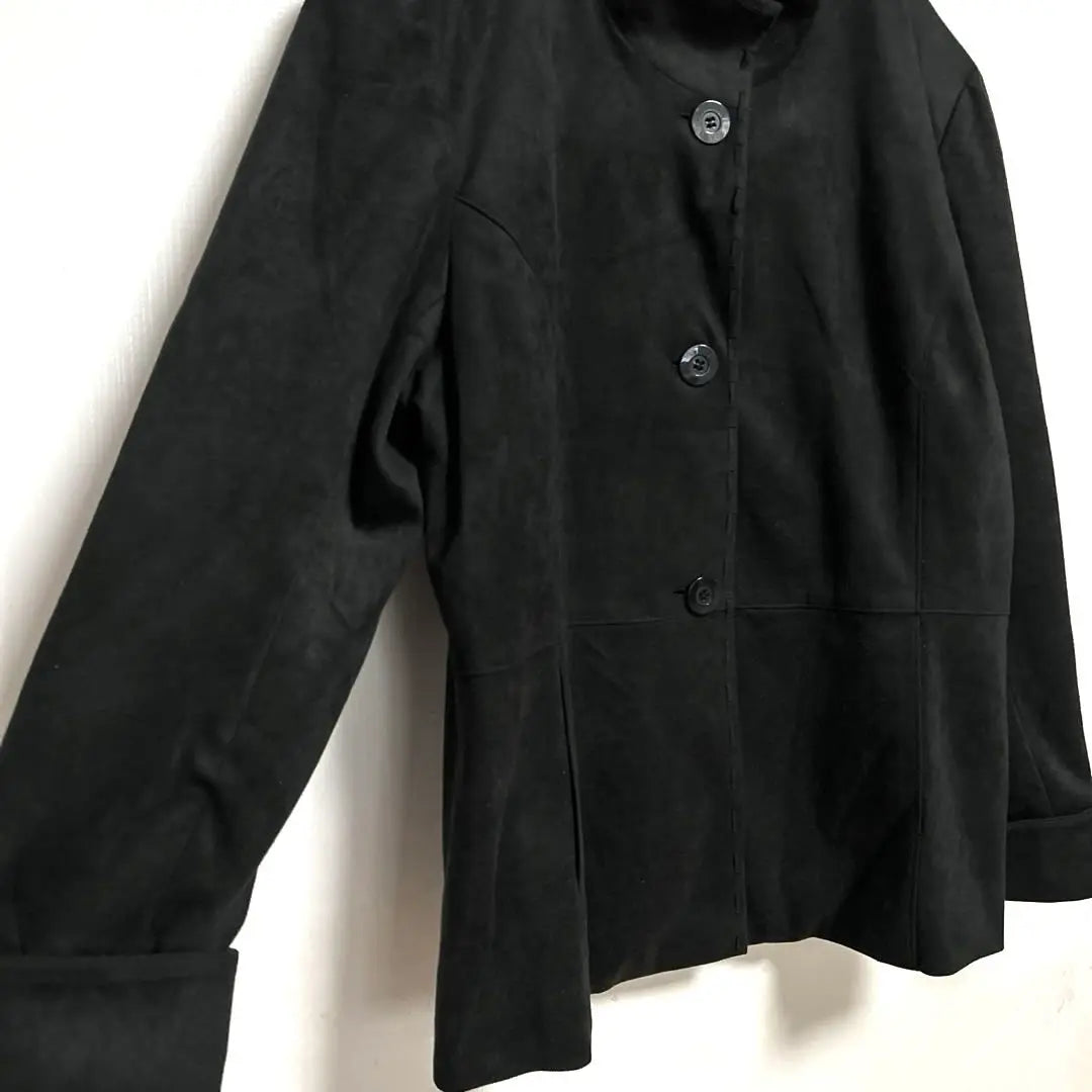 [Respigi] Chaqueta manga larga cuello alto velour casual elegante formal | 【レスピーギ】長袖 ジャケット ハイネック ベロア カジュアル 上品 フォーマル