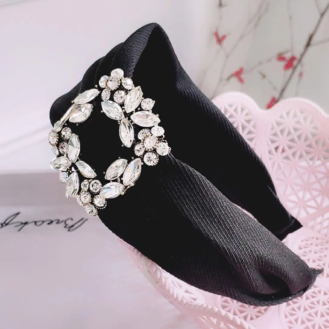 Headband, Hairband, Bijou, Korea, Thick, Wide, Party, Outing, Graduation Ceremony