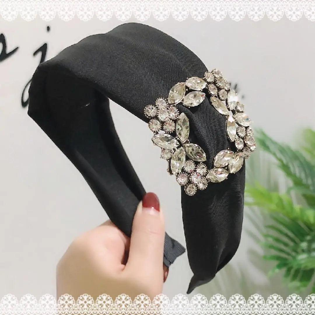 Headband, Hairband, Bijou, Korea, Thick, Wide, Party, Outing, Graduation Ceremony