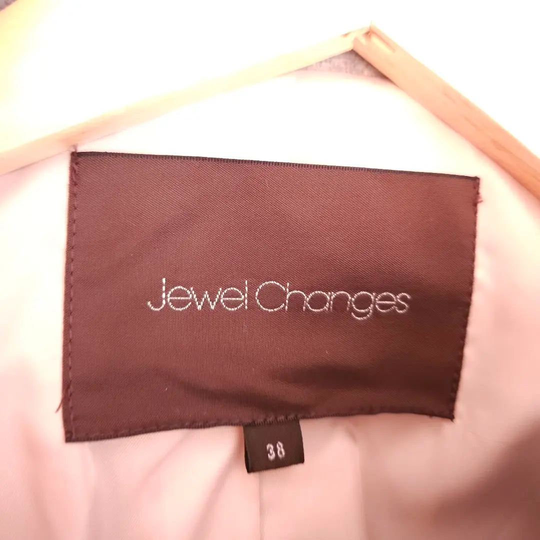 Abrigo de lana Jewel Changes gris | Cambios de joya ウールコート グレー