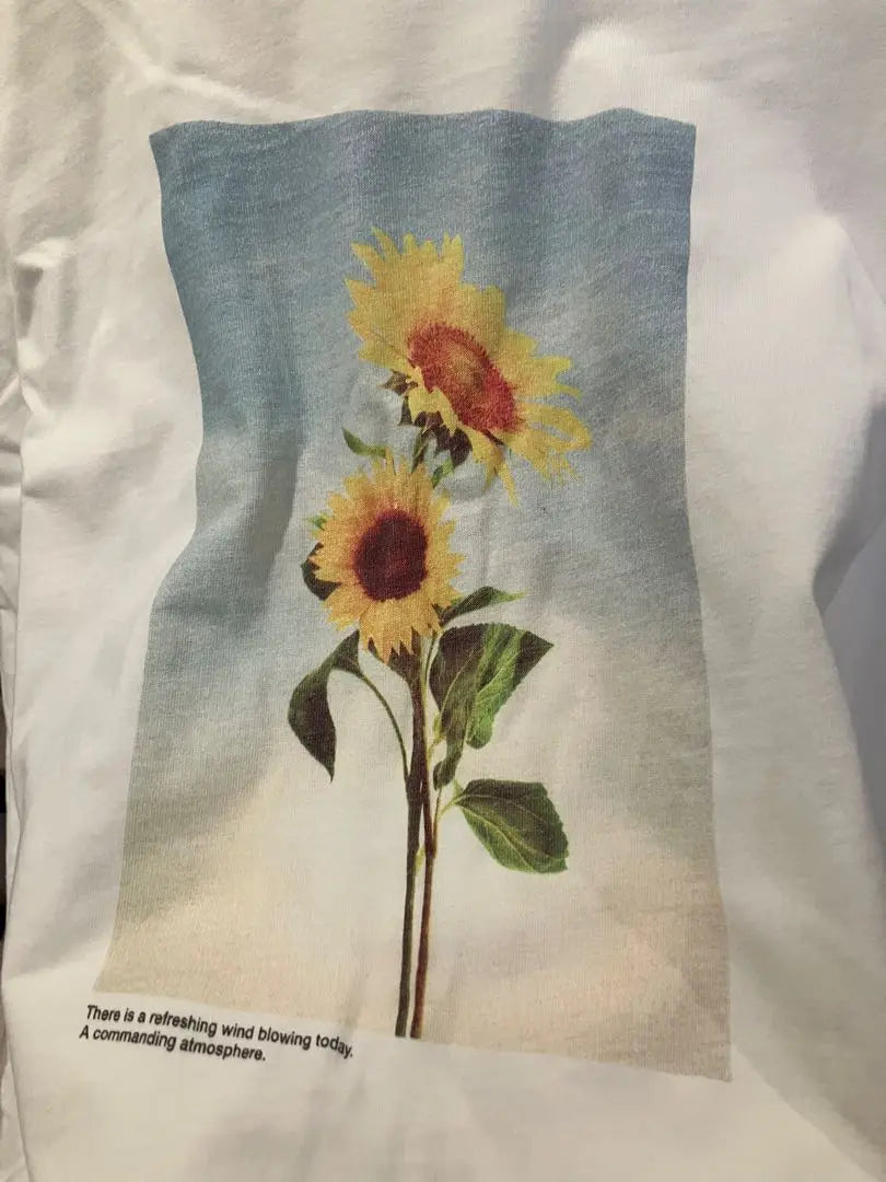 American HOLIC sunflower print oversized T -shirt