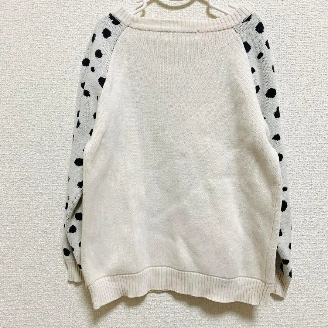 Slap slip Heart dot 3-button crew neck cotton trainer