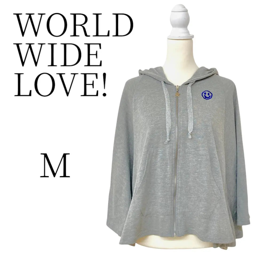 AMOR MUNDIAL! Poncho Gris M