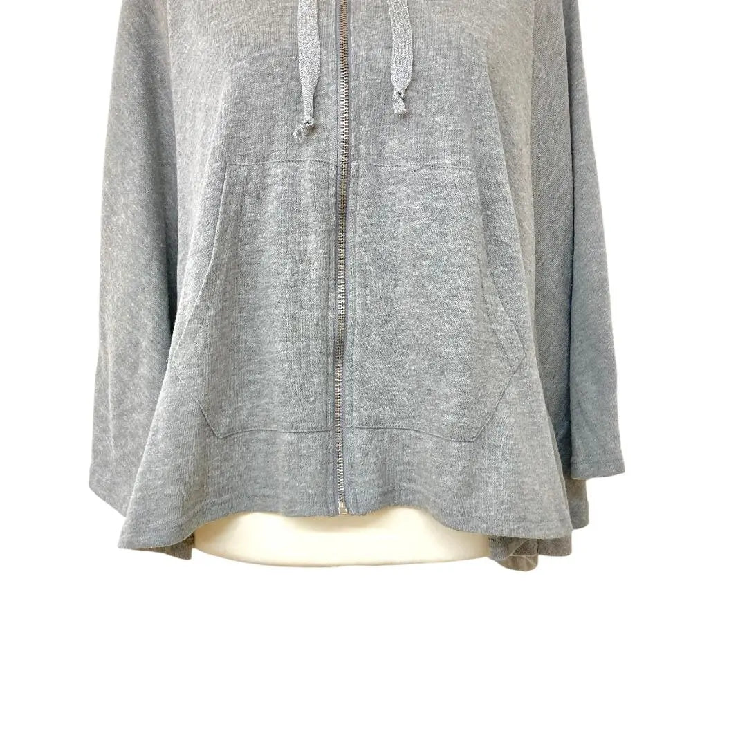 WORLD WIDE LOVE! Gray Poncho M