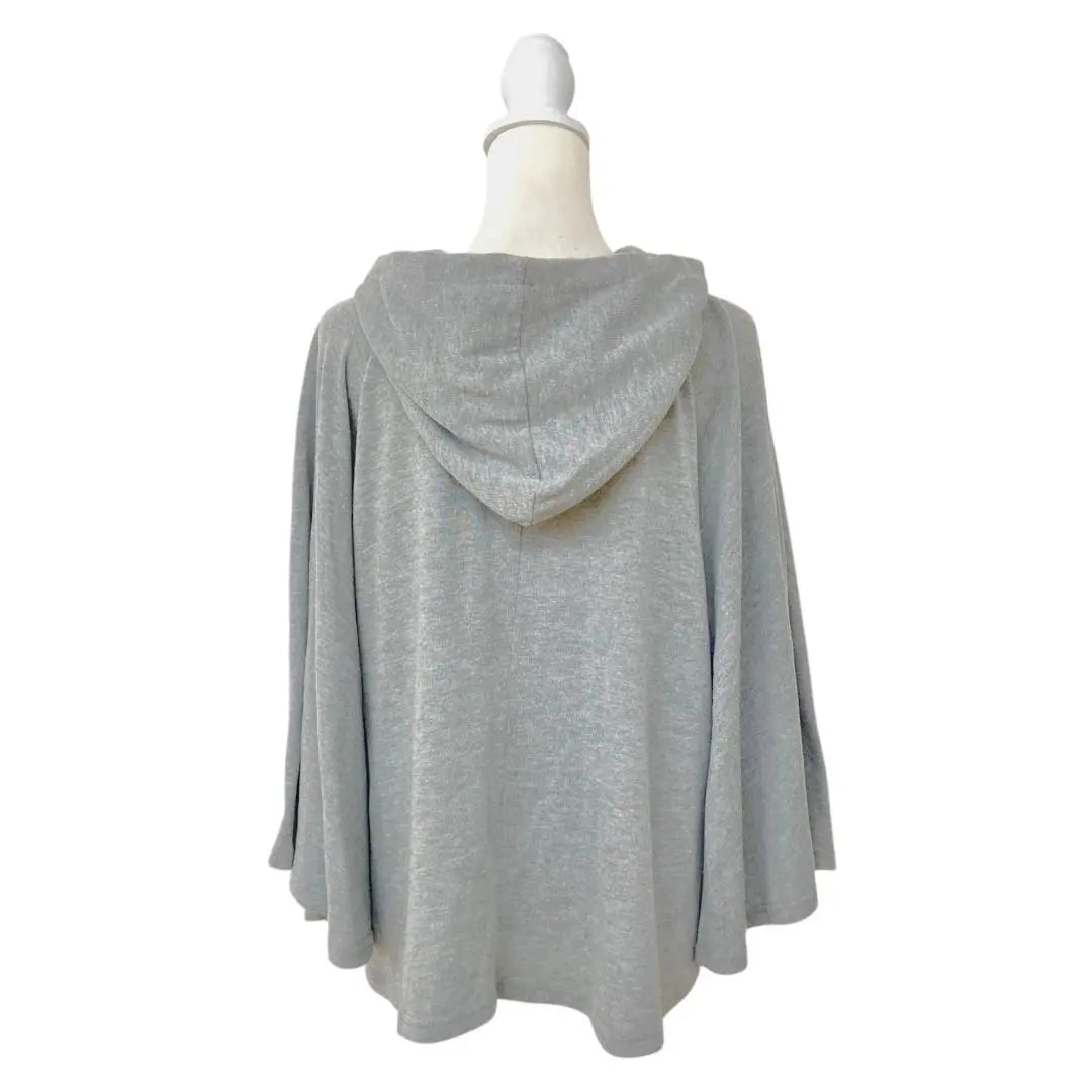 WORLD WIDE LOVE! Gray Poncho M