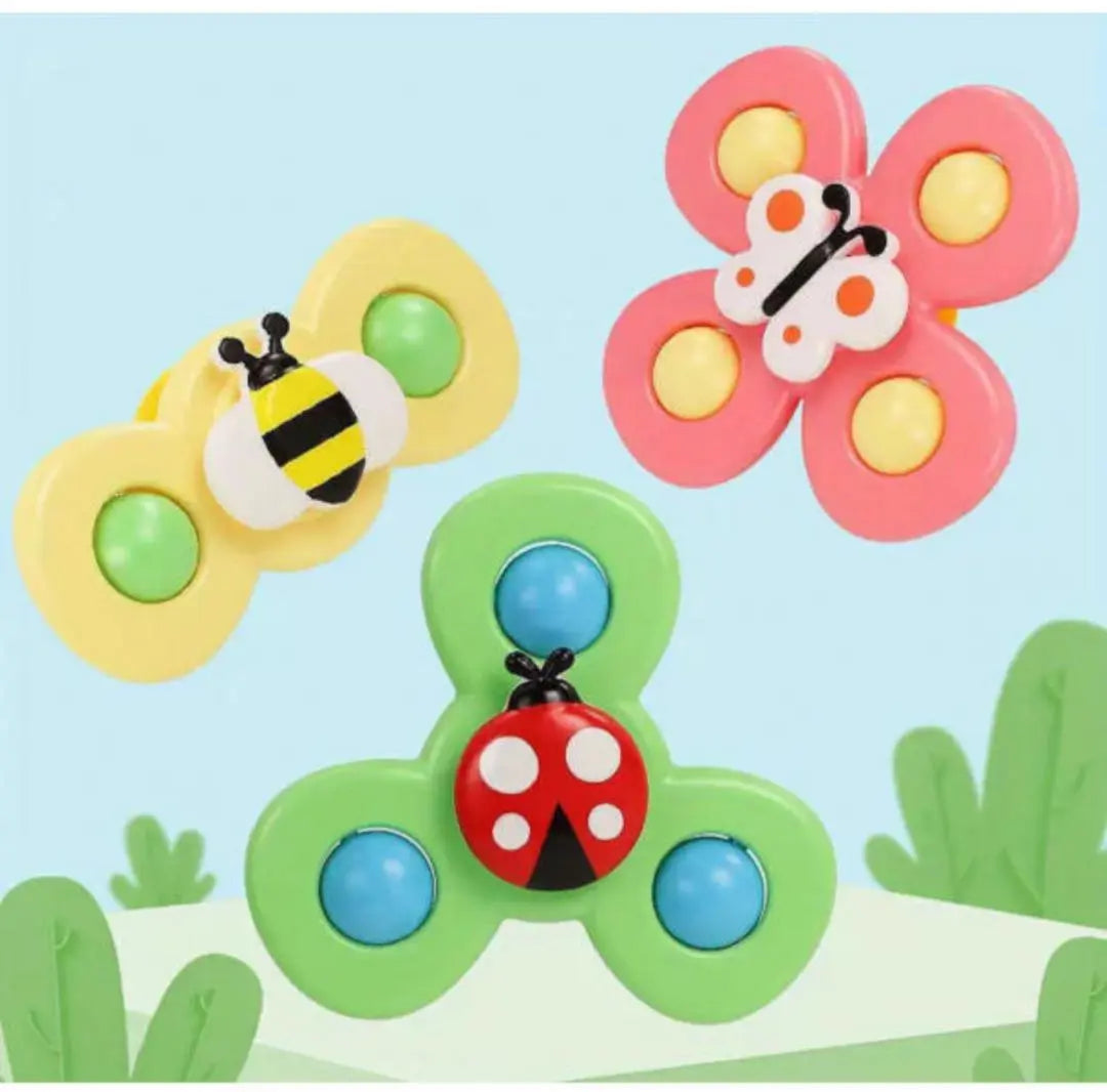 Baby Educational Toy Hand Spinner 3-Piece Set Baby with Suction Cup Montessori