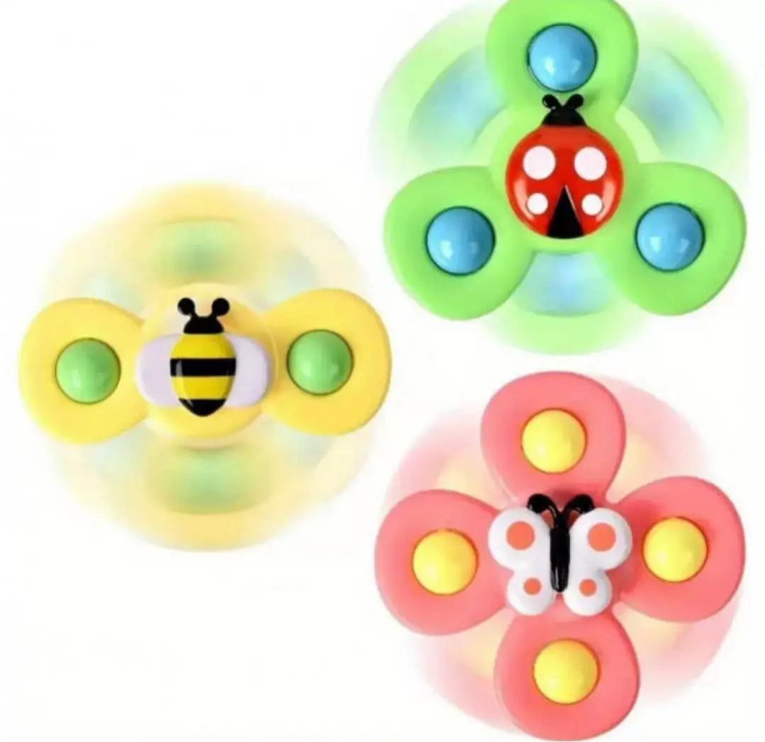 Baby Educational Toy Hand Spinner 3-Piece Set Baby with Suction Cup Montessori