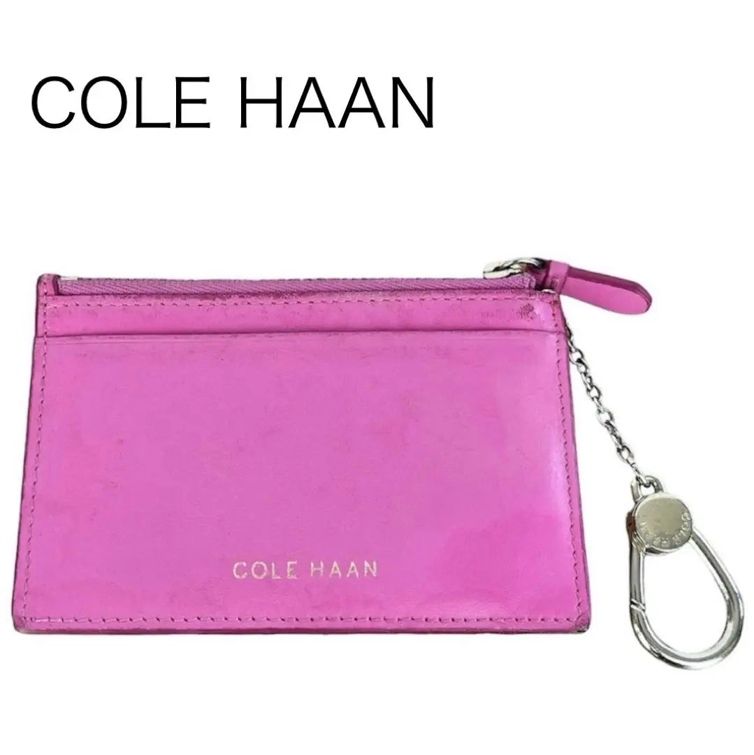 Cole Haan Coin Case Card Case Pass Case Regular Key Case Pink