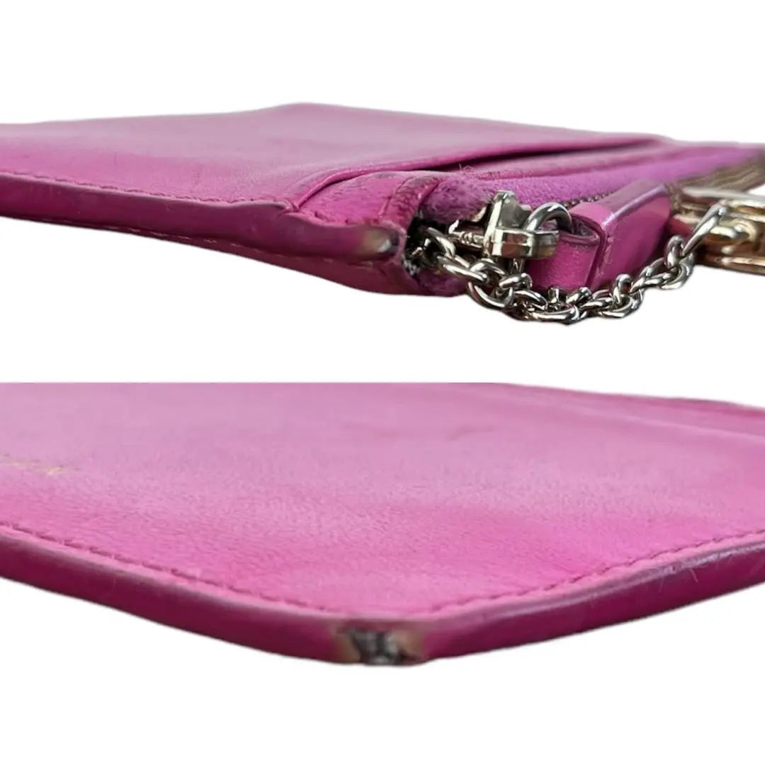 Cole Haan Coin Case Card Case Pass Case Regular Key Case Pink