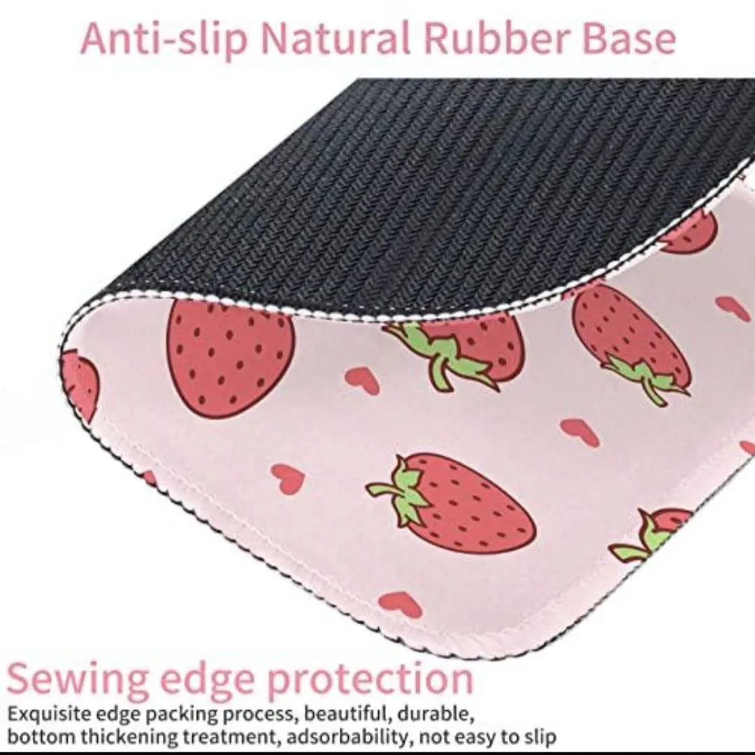 Mouse Pad Fatigue Reduction Cute Rubber Sole Pink Mouse Mat Decoration