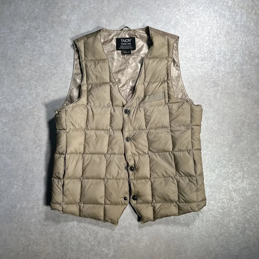 TAION Down Vest Beige