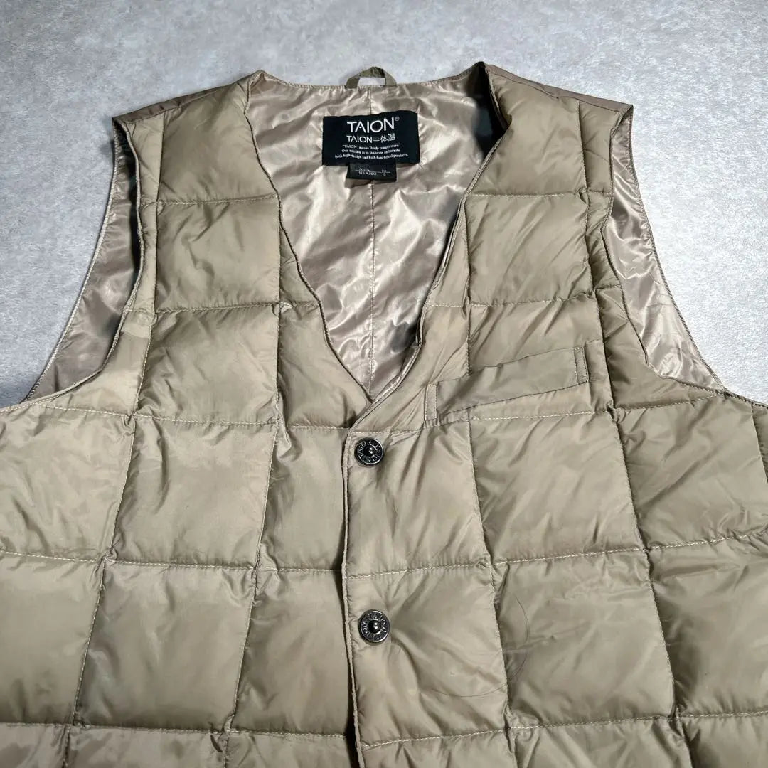 TAION Down Vest Beige