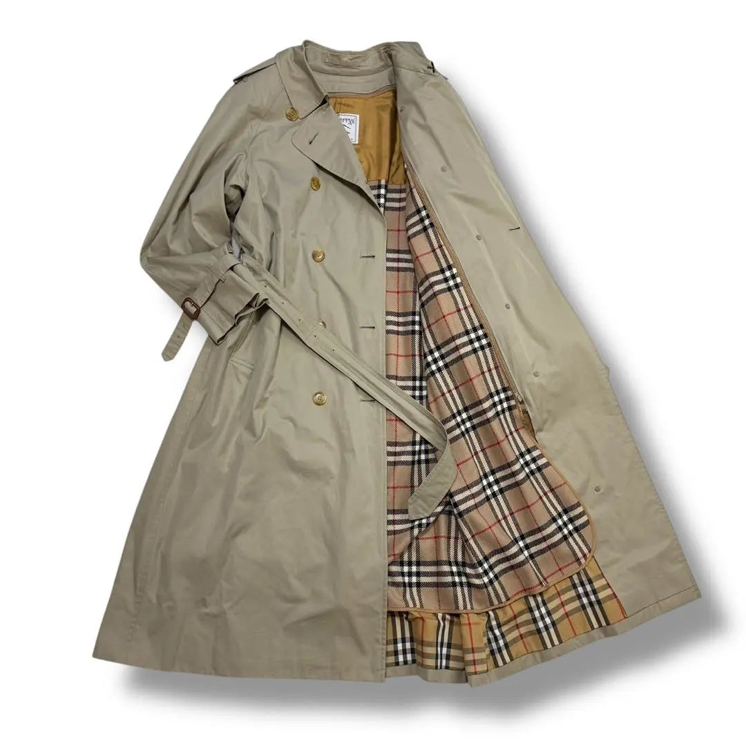 [Good condition] Burberry 408 Trench Coat Liner Nova Check Length 128