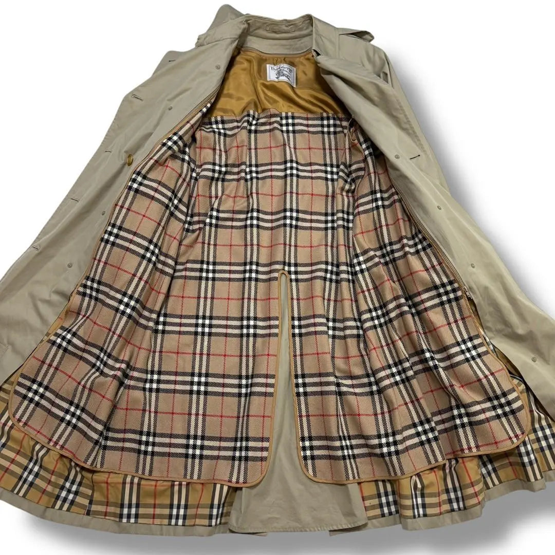 [Good condition] Burberry 408 Trench Coat Liner Nova Check Length 128