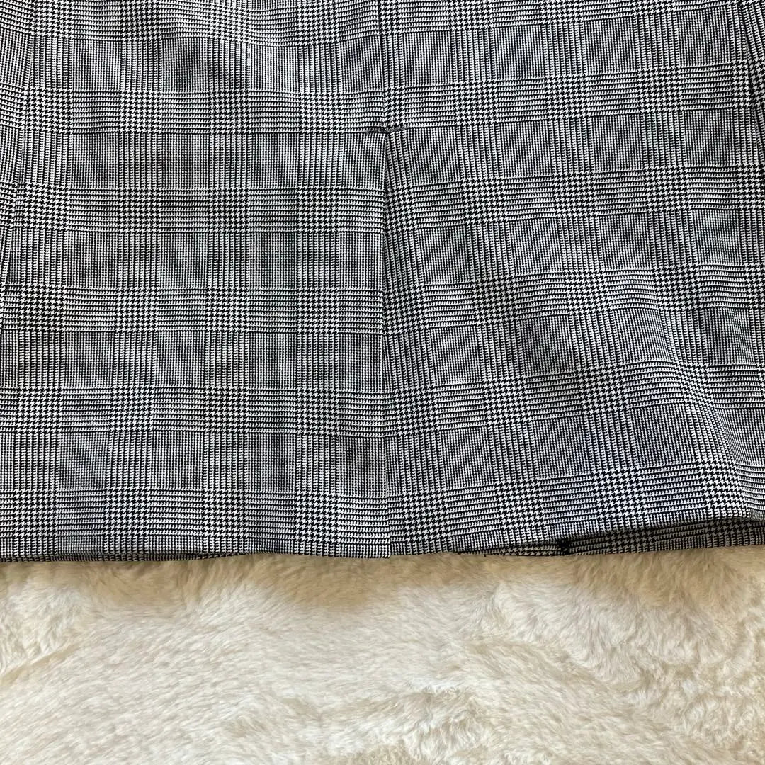 Elura collarless jacket grey check