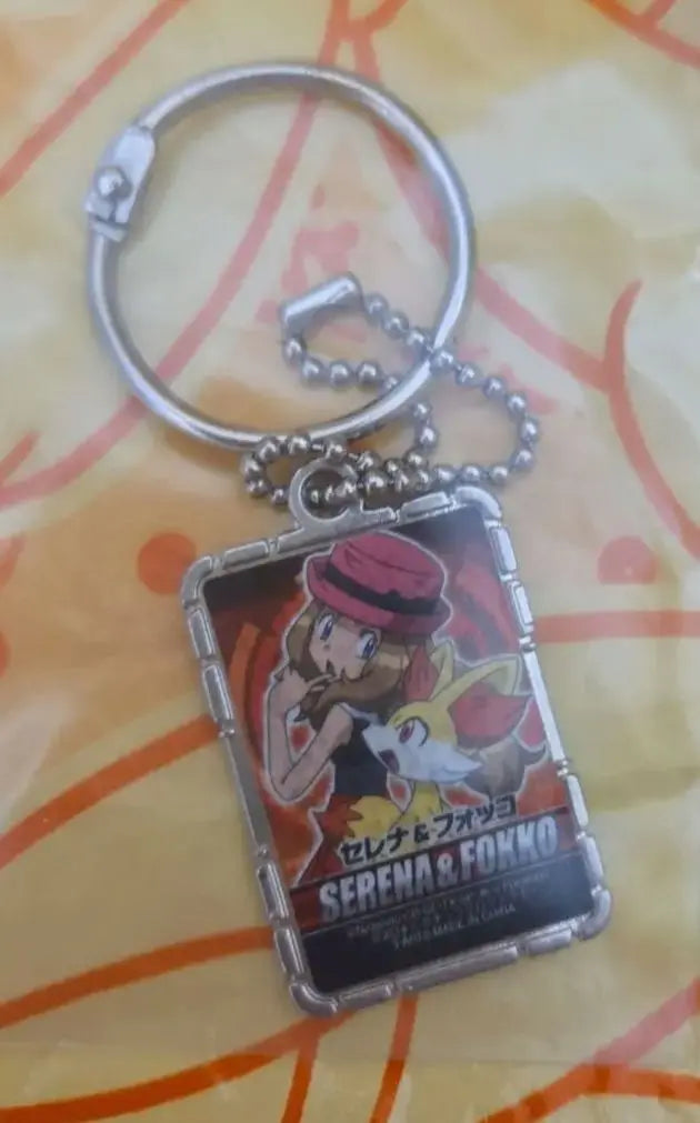 Pokemon xy AniPoke Serena Tailner Metal Charm Metal Keychain