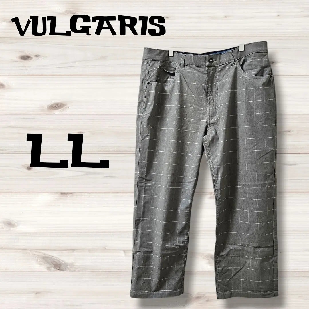 ⭐Super beautiful condition⭐VULGARIS casual pants stretch check pattern