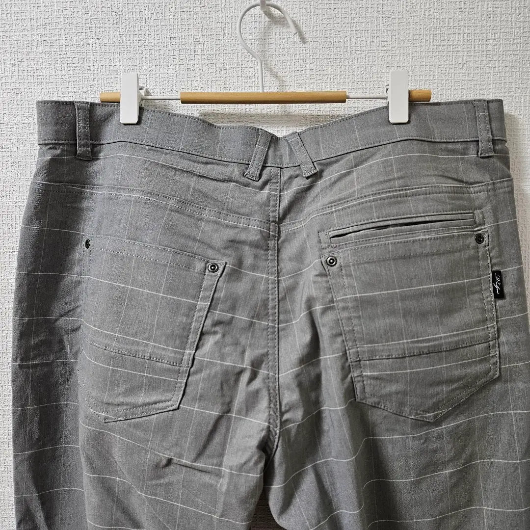 ⭐Super beautiful condition⭐VULGARIS casual pants stretch check pattern