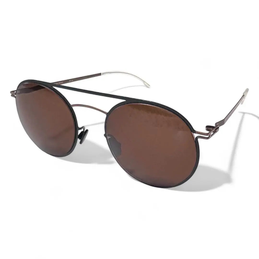 MYKITA Roald Sunglasses Stainless Steel Black x Brown