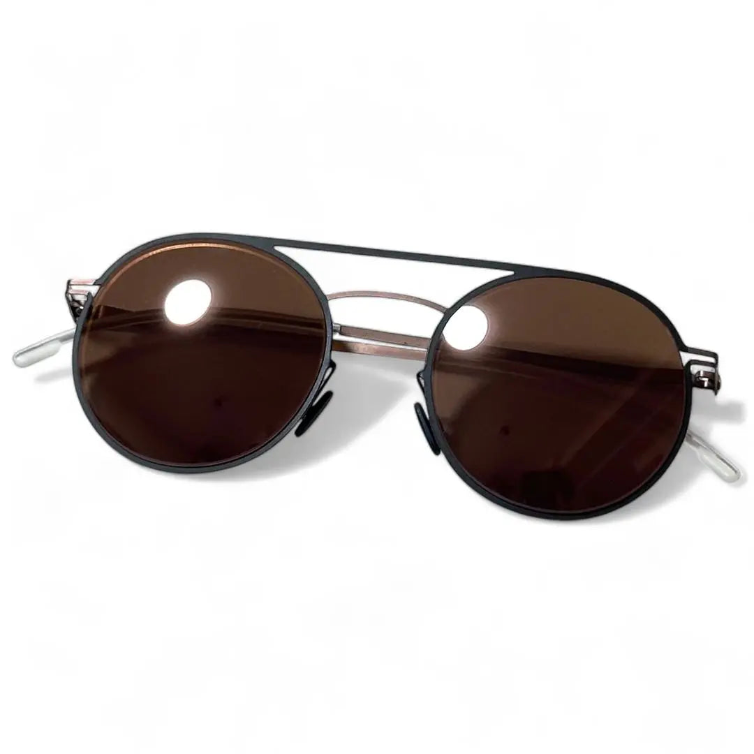 MYKITA Roald Sunglasses Stainless Steel Black x Brown